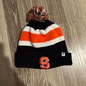 Syracuse and Rangers beanie